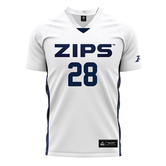 Akron - NCAA Men's Soccer : Logan LaMaina - White Soccer Jersey-0