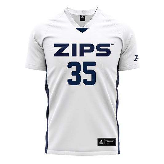 Akron - NCAA Men's Soccer : Gavin Crane - White Soccer Jersey-0