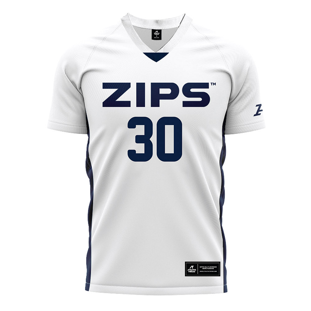 Akron - NCAA Men's Soccer : Brett Kaminski - White Soccer Jersey