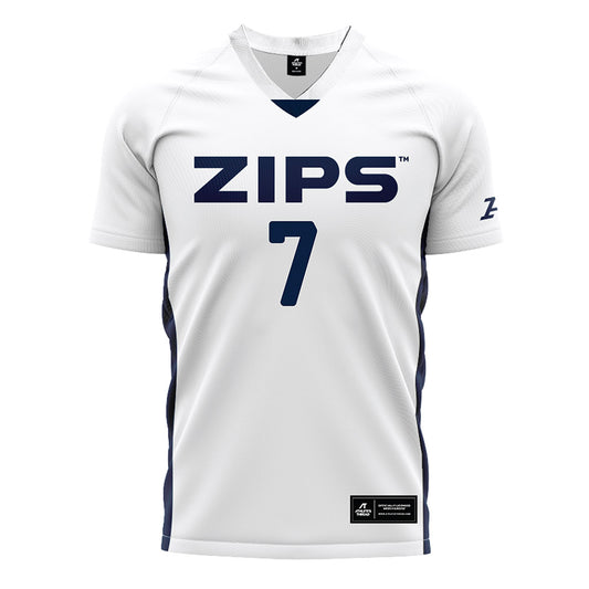 Akron - NCAA Men's Soccer : Connor Filsinger - White Soccer Jersey-0