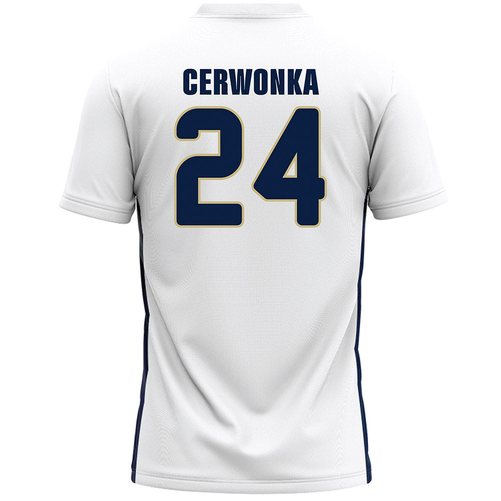 Akron - NCAA Women's Lacrosse : Kiran Cerwonka - White Lacrosse Jersey-1