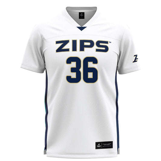 Akron - NCAA Women's Lacrosse : Graceann Schwab - White Lacrosse Jersey