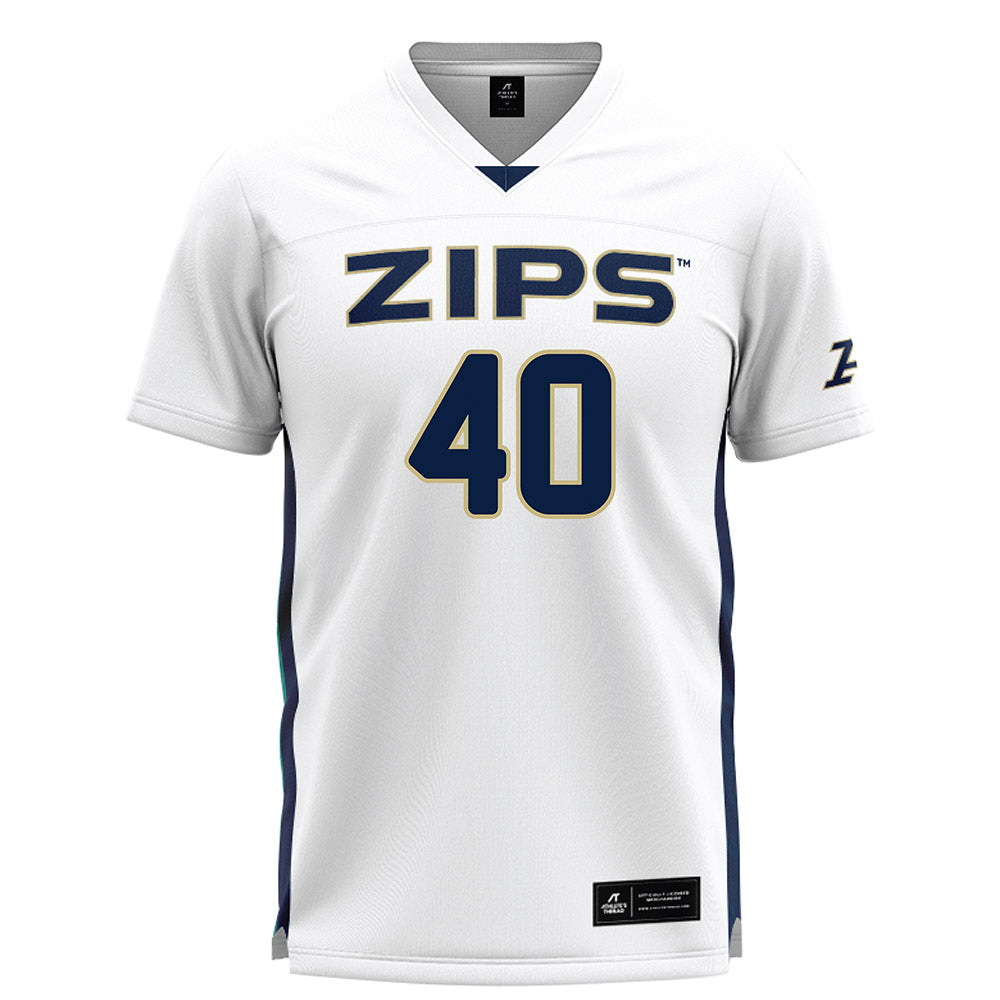 Akron - NCAA Women's Lacrosse : Hannah Sanders - White Lacrosse Jersey
