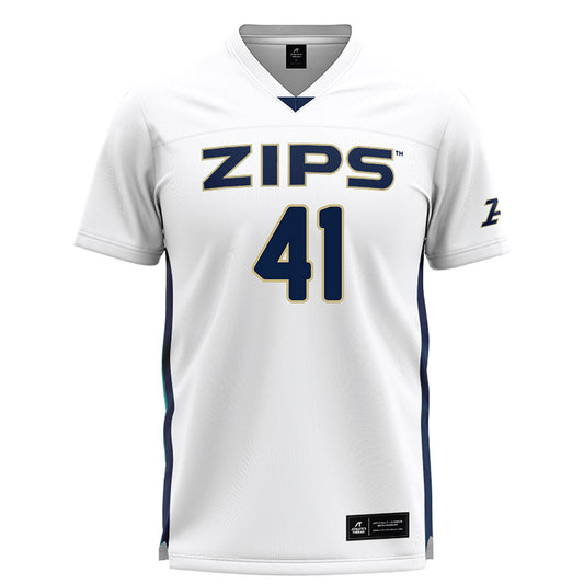 Akron - NCAA Women's Lacrosse : Sarah Baumer - White Lacrosse Jersey-0