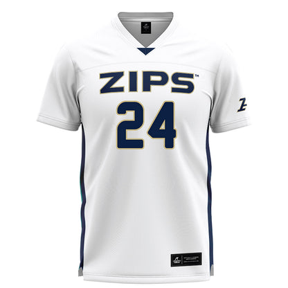 Akron - NCAA Women's Lacrosse : Kiran Cerwonka - White Lacrosse Jersey-0