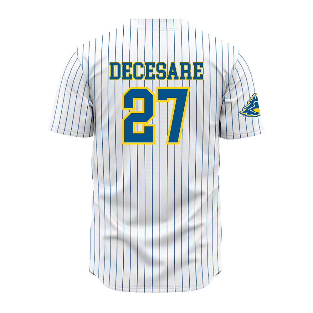 Delaware - NCAA Baseball : Anthony DeCesare - Pinstripe Jersey-1