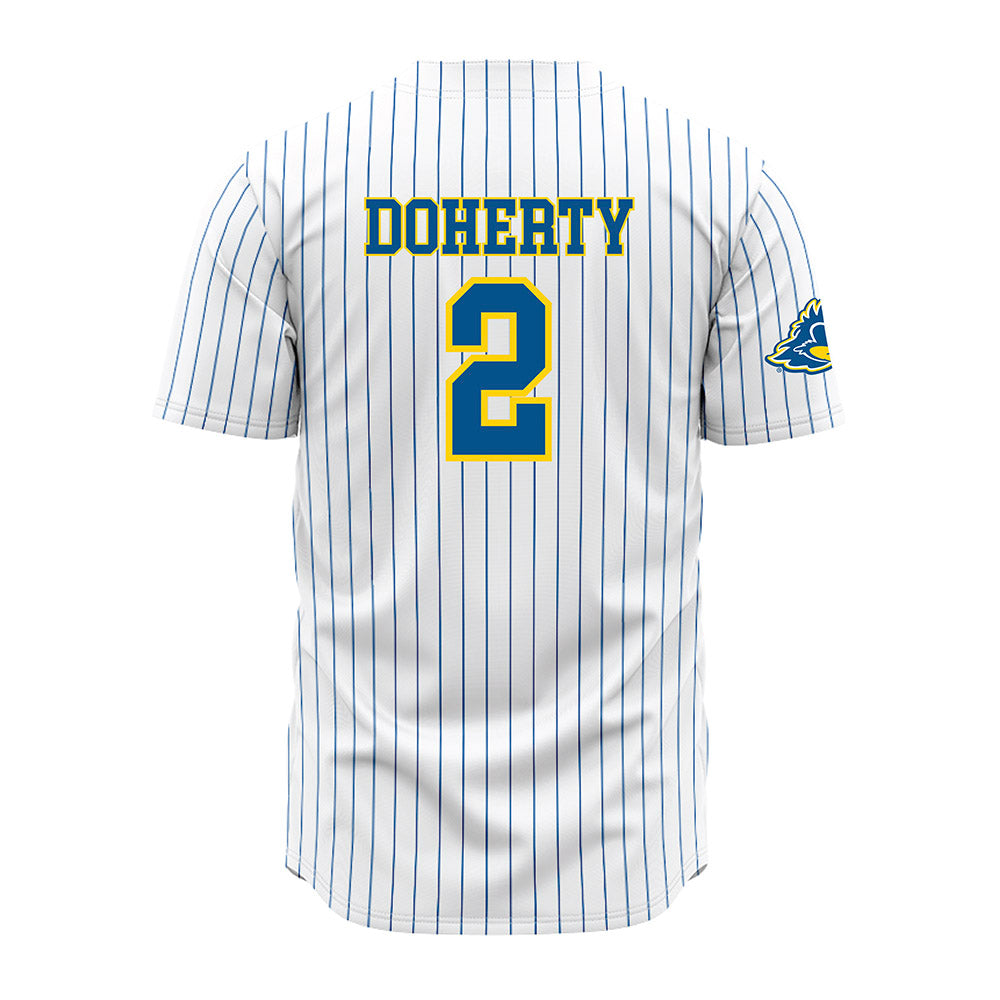 Delaware - NCAA Baseball : Connor Doherty - Pinstripe Jersey-1