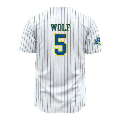 Delaware - NCAA Baseball : Jeremy Wolf - Pinstripe Jersey-1