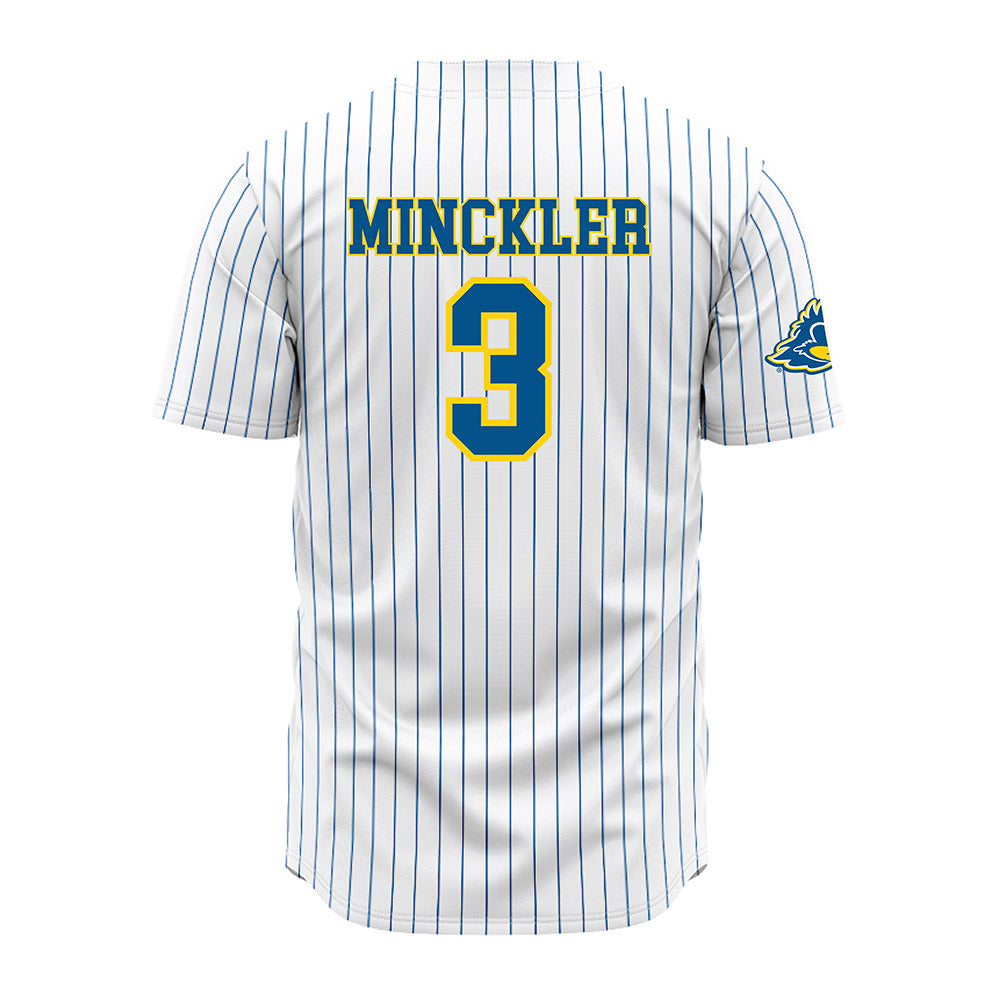 Delaware - NCAA Baseball : Matthew Minckler - Pinstripe Jersey-1