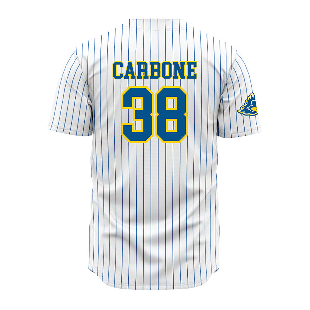 Delaware - NCAA Baseball : Cole Carbone - Pinstripe Jersey-1