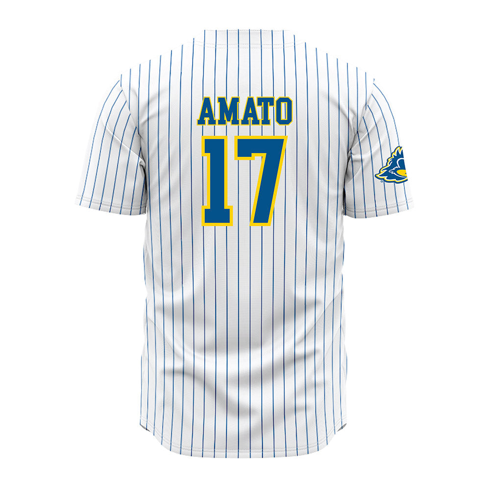 Delaware - NCAA Baseball : Andrew Amato - Pinstripe Jersey