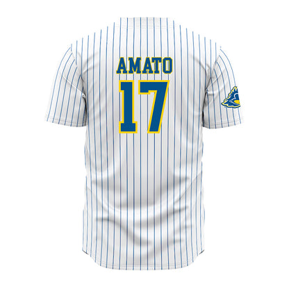Delaware - NCAA Baseball : Andrew Amato - Pinstripe Jersey