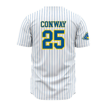 Delaware - NCAA Baseball : Elias Conway - Pinstripe Jersey