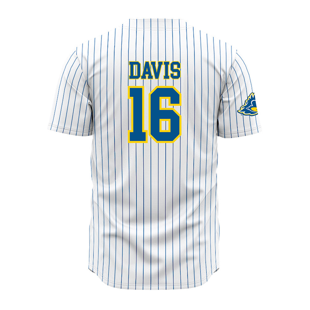 Delaware - NCAA Baseball : Vincent Davis - Pinstripe Jersey-1