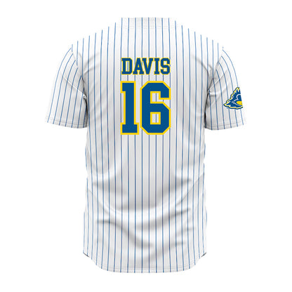 Delaware - NCAA Baseball : Vincent Davis - Pinstripe Jersey-1