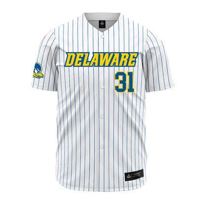 Delaware - NCAA Baseball : Matthew Reyes - Pinstripe Jersey-0