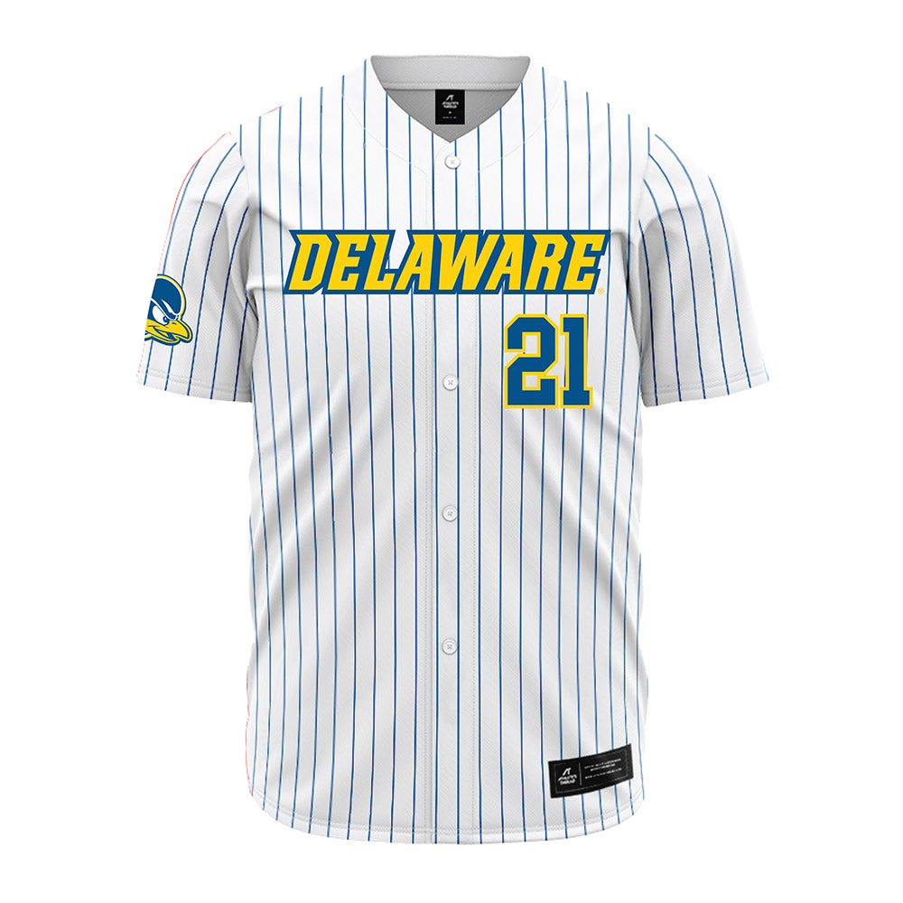 Delaware - NCAA Baseball : Nicholas Bilotto - Pinstripe Jersey-0