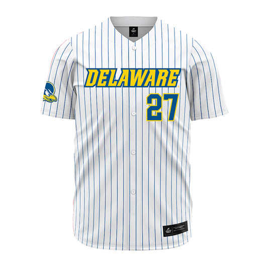 Delaware - NCAA Baseball : Anthony DeCesare - Pinstripe Jersey-0