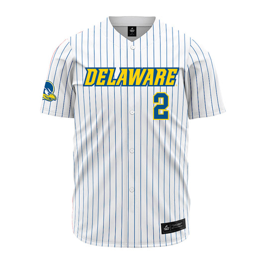 Delaware - NCAA Baseball : Connor Doherty - Pinstripe Jersey-0