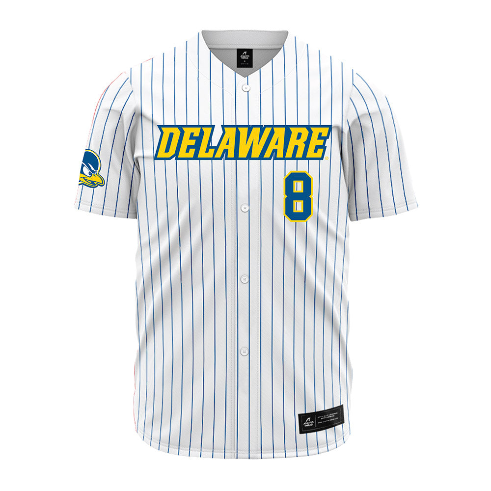 Delaware - NCAA Baseball : Anthony Charles - Pinstripe Jersey-0