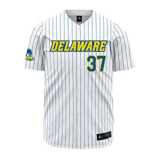 Delaware - NCAA Baseball : Evan Lewis - Pinstripe Jersey