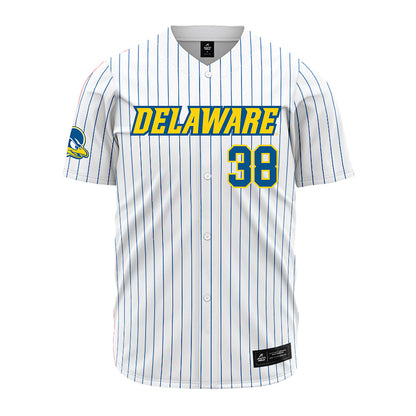 Delaware - NCAA Baseball : Cole Carbone - Pinstripe Jersey-0