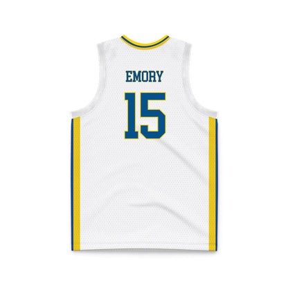Delaware - NCAA Men's Basketball : Houston Emory - White Basketball Jersey-1