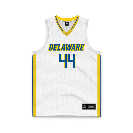 Delaware - NCAA Men's Basketball : Tyler Houser - White Basketball Jersey