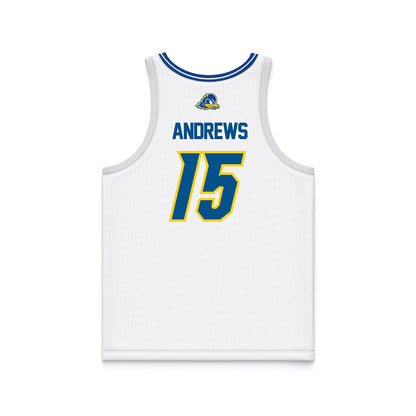 Delaware - NCAA Women's Basketball : Ava Andrews - White Basketball Jersey-1