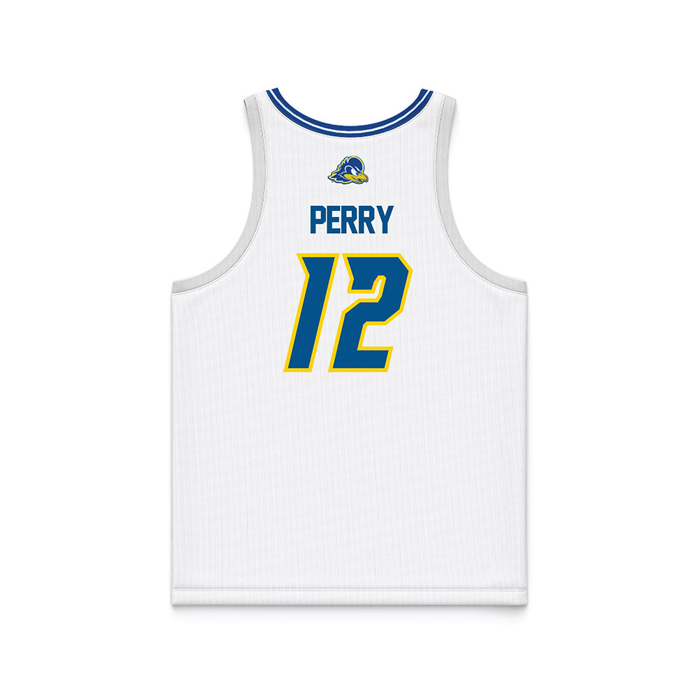 Delaware - NCAA Women's Basketball : Jiya Perry - White Basketball Jersey