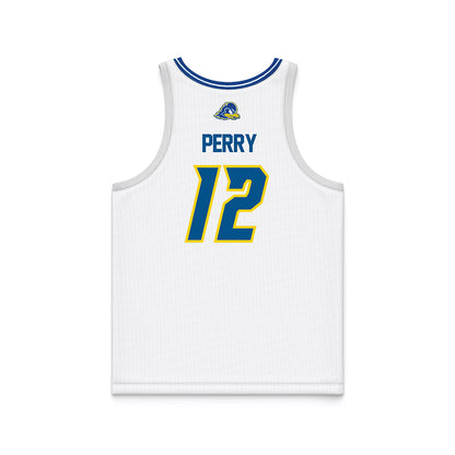 Delaware - NCAA Women's Basketball : Jiya Perry - White Basketball Jersey