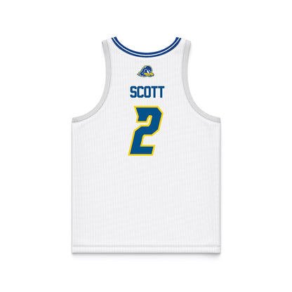 Delaware - NCAA Women's Basketball : Kendall Scott - White Basketball Jersey-1