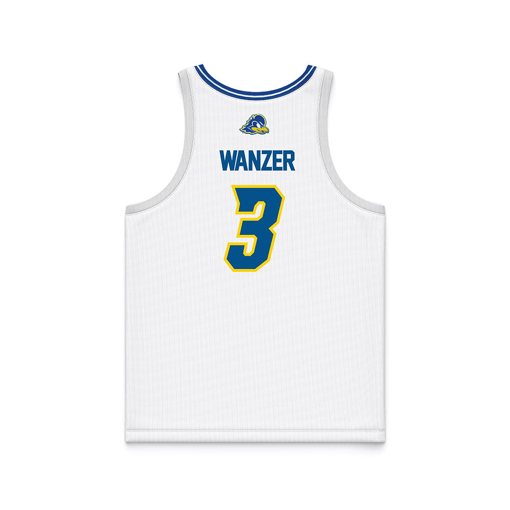 Delaware - NCAA Women's Basketball : Ella Wanzer - White Basketball Jersey-1
