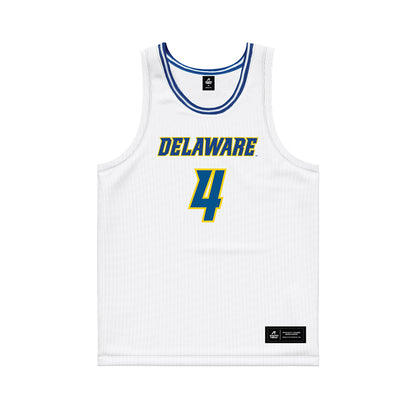 Delaware - NCAA Women's Basketball : Trinity Vance - White Basketball Jersey-0