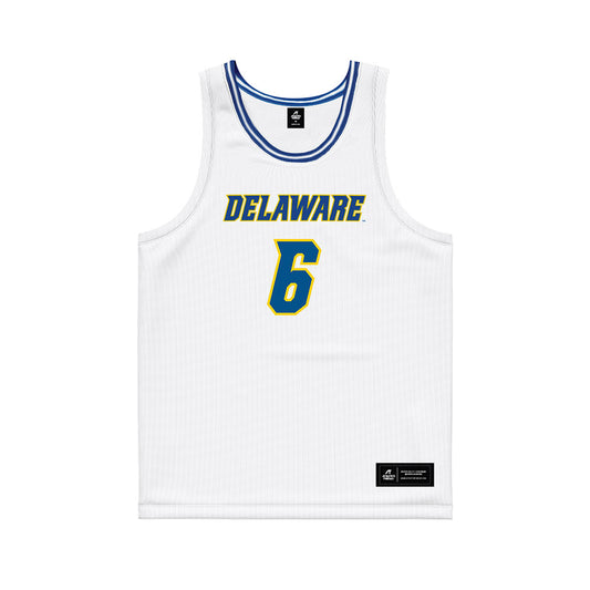 Delaware - NCAA Women's Basketball : Safiatu Kolliegbo - White Basketball Jersey-0