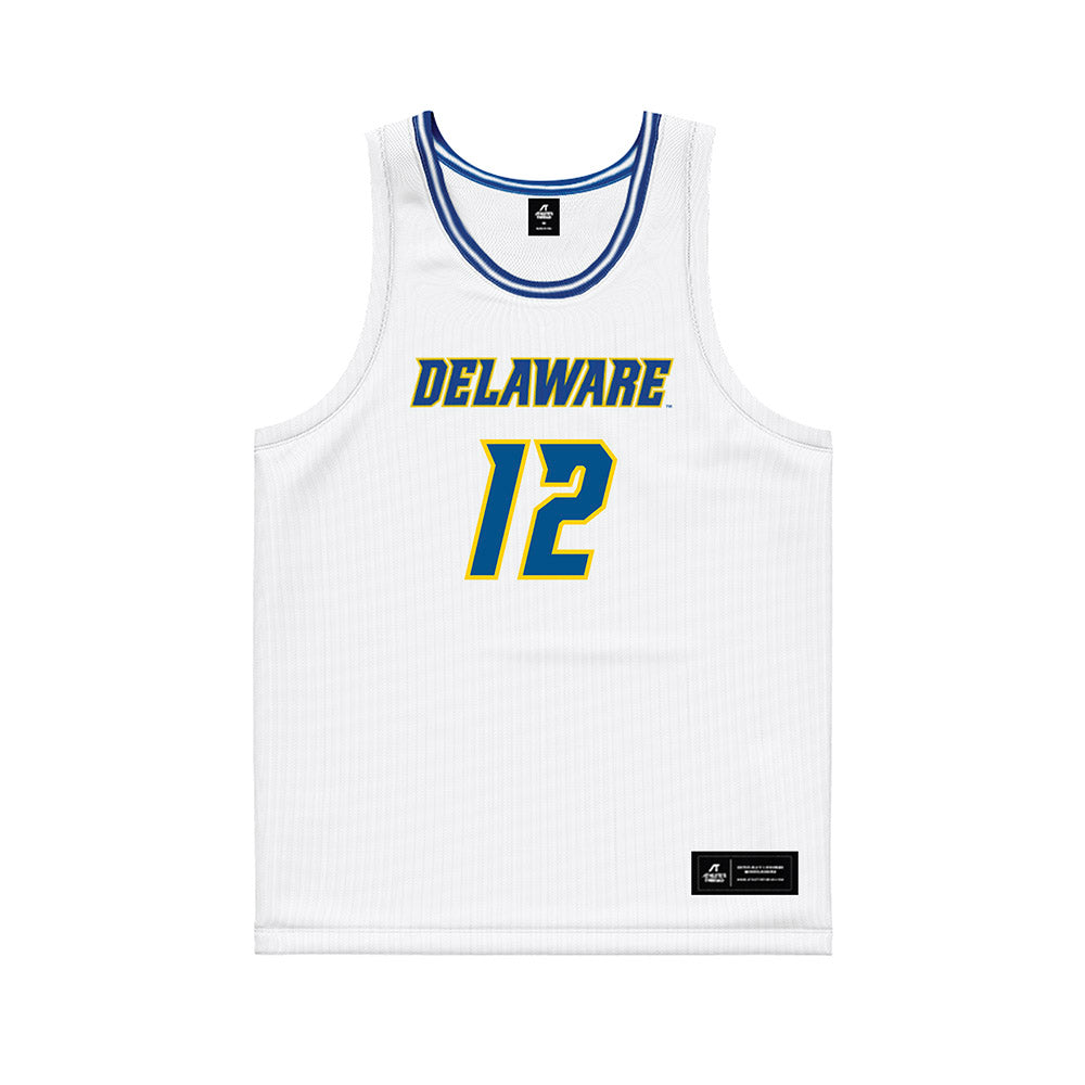 Delaware - NCAA Women's Basketball : Jiya Perry - White Basketball Jersey