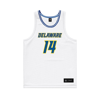 Delaware - NCAA Women's Basketball : Amiya Carroll - White Basketball Jersey-0