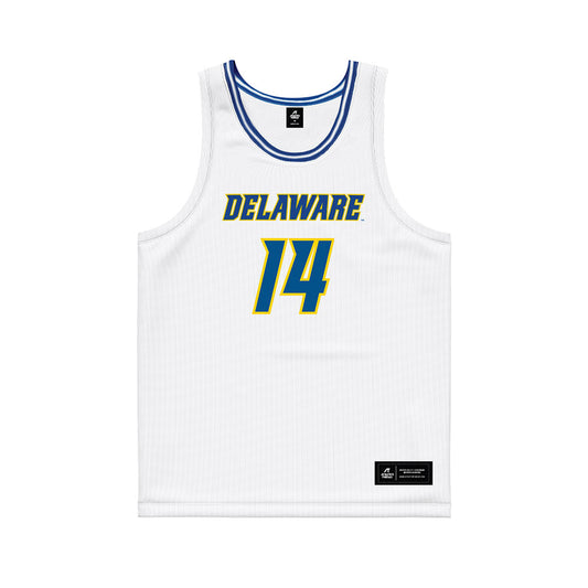 Delaware - NCAA Women's Basketball : Amiya Carroll - White Basketball Jersey-0