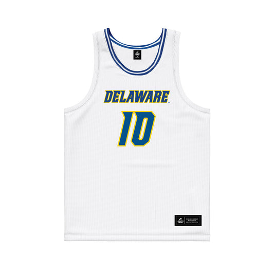 Delaware - NCAA Women's Basketball : Elle Stone - White Basketball Jersey-0