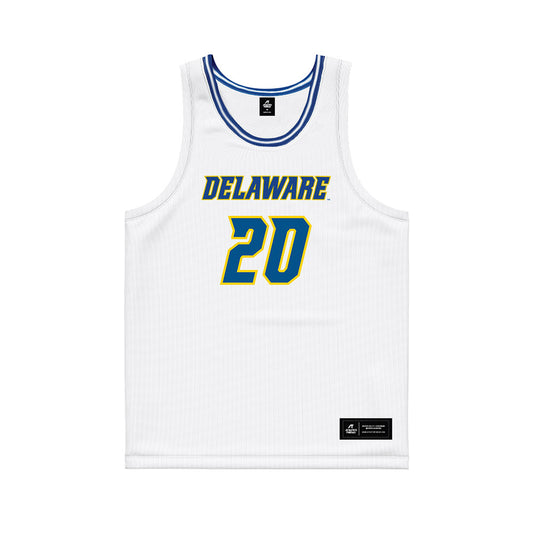 Delaware - NCAA Women's Basketball : Claudia Clement - White Basketball Jersey-0