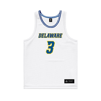 Delaware - NCAA Women's Basketball : Ella Wanzer - White Basketball Jersey-0