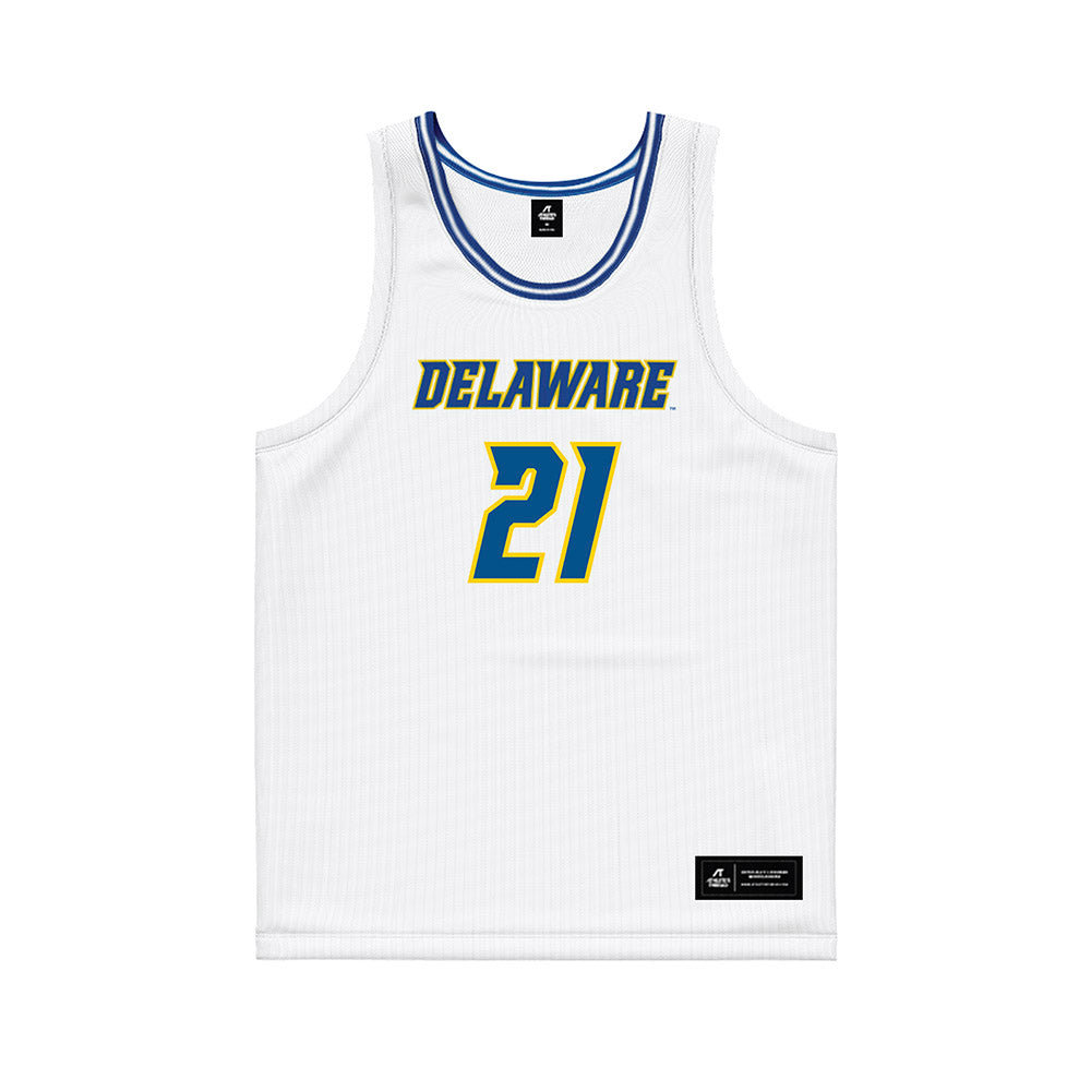Delaware - NCAA Women's Basketball : Ande'a Cherisier - White Basketball Jersey