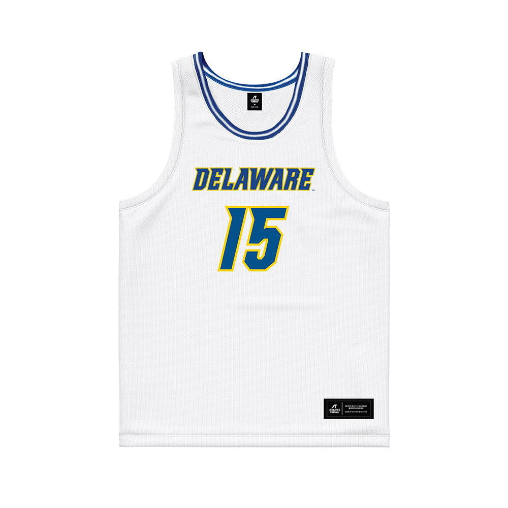 Delaware - NCAA Women's Basketball : Ava Andrews - White Basketball Jersey-0