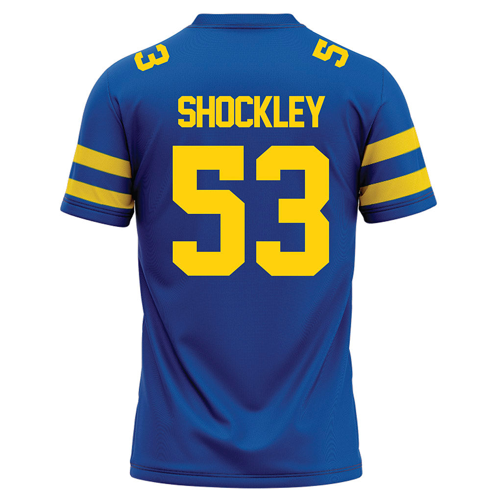 Delaware - NCAA Football : Carson Shockley - Blue Football Jersey-1