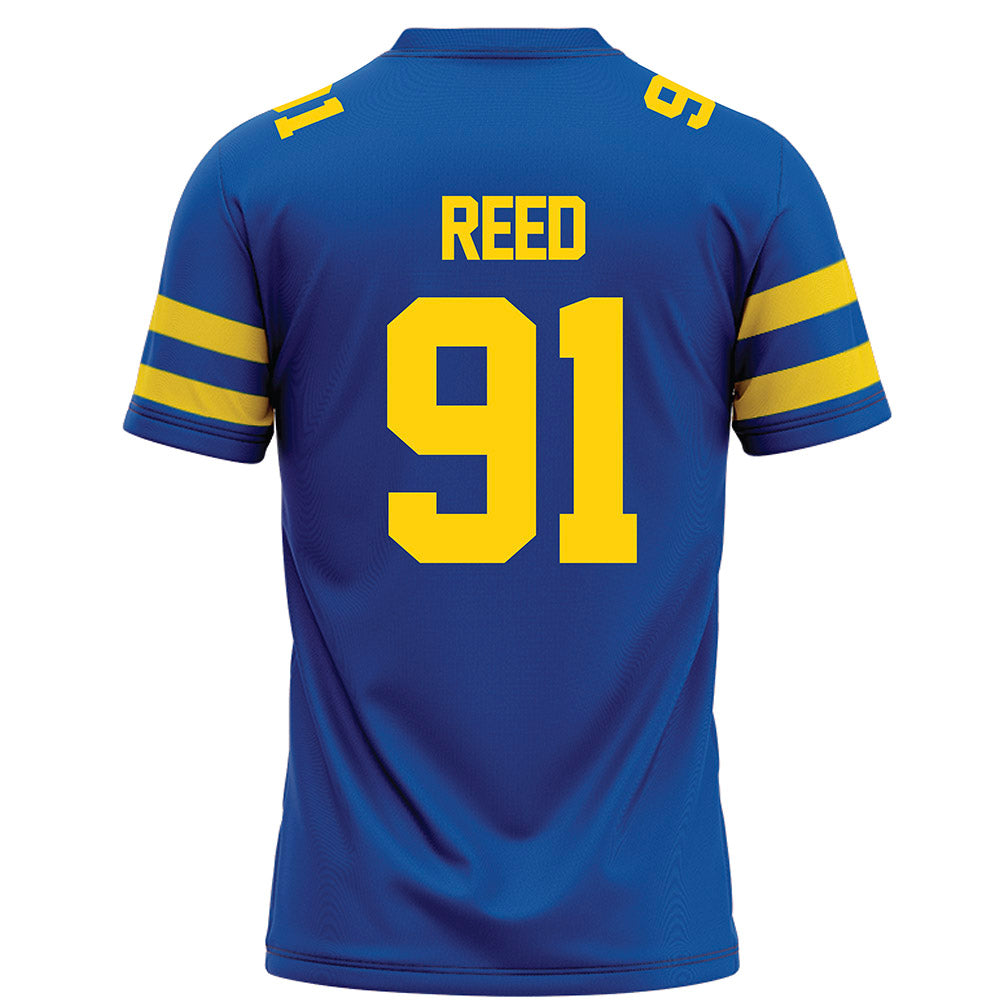 Delaware - NCAA Football : Nate Reed - Blue Football Jersey