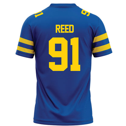 Delaware - NCAA Football : Nate Reed - Blue Football Jersey