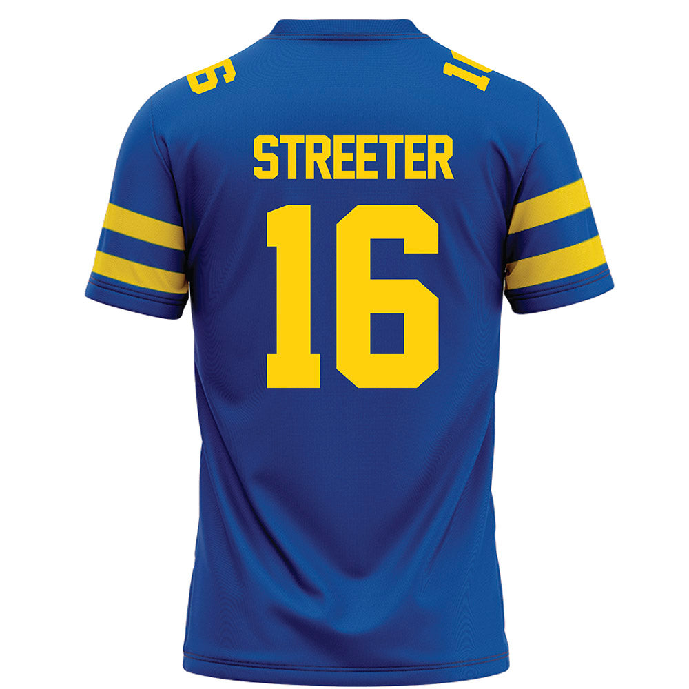 Delaware - NCAA Football : Braden Streeter - Blue Football Jersey