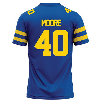 Delaware - NCAA Football : Scott Moore - Blue Football Jersey-1