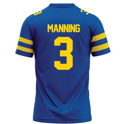 Delaware - NCAA Football : Hasson Manning - Blue Football Jersey-1