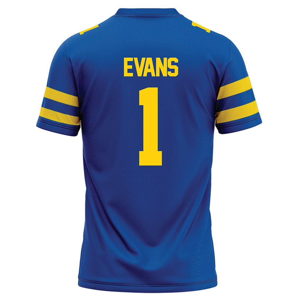 Delaware - NCAA Football : Nathan Evans - Blue Football Jersey-1